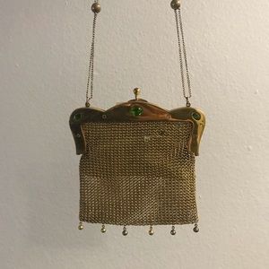 Vintage Bags - Antique Gold Bag with gems circa 1930s Vintage Bags - Antique Gold Bag with gems circa 1930s